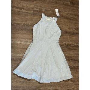 Southern tide boat blue seersucker mini dress coastal 2 new